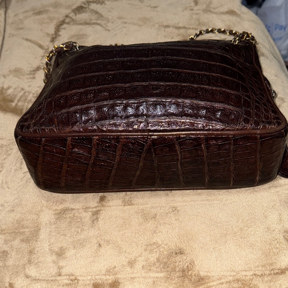 CHANEL Brown Genuine Crocodile-
Crossbody Bag - Picture 5 of 12